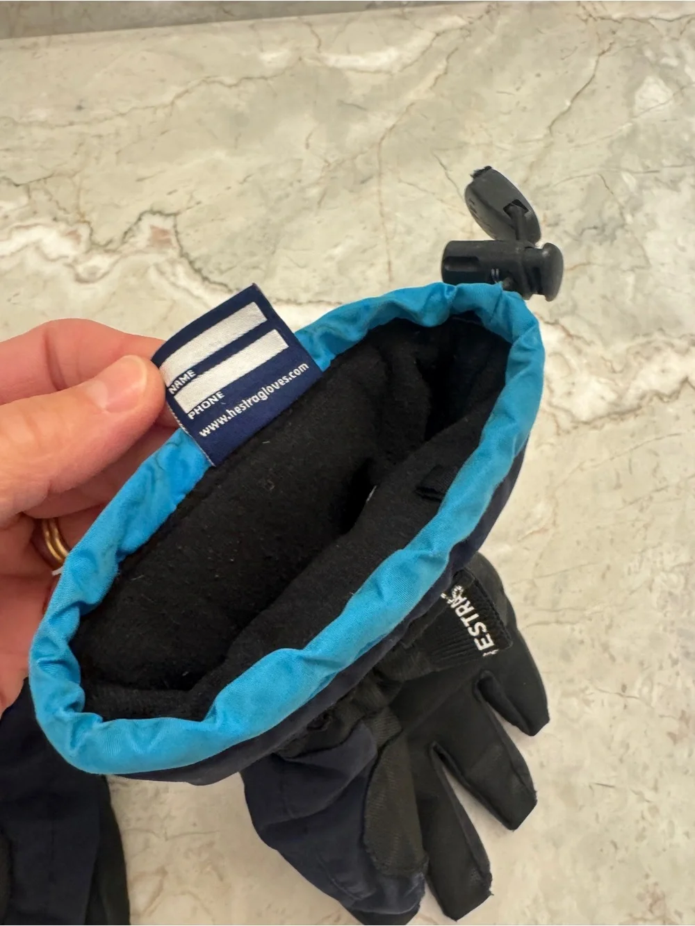 Hestra kids Navy Winter Ski Gloves - Size 5
